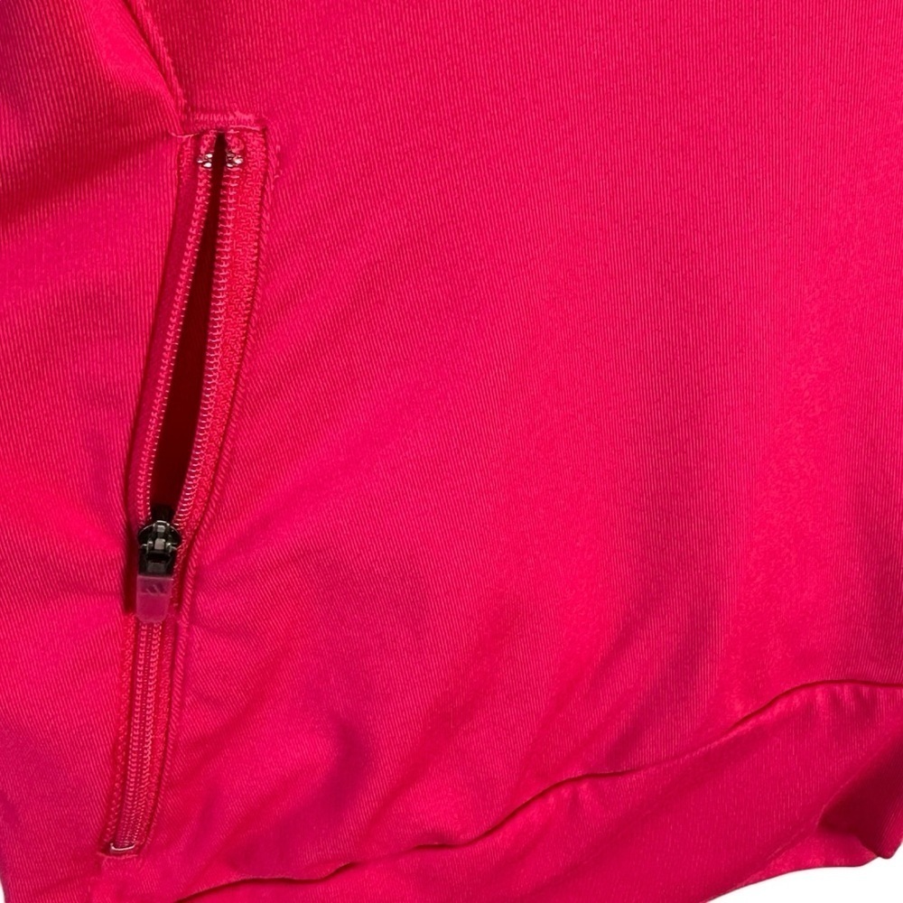 Adidas Climalite Jacket Womens Medium Pink Utility Warm Up Track Jacket Full Zip - Picture 6 of 9